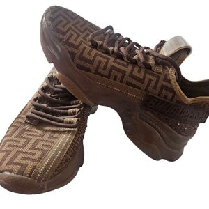 Steve Madden Brown Geometric Women's Sneakers
